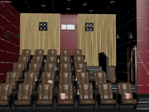 Movie Theater 3D Model