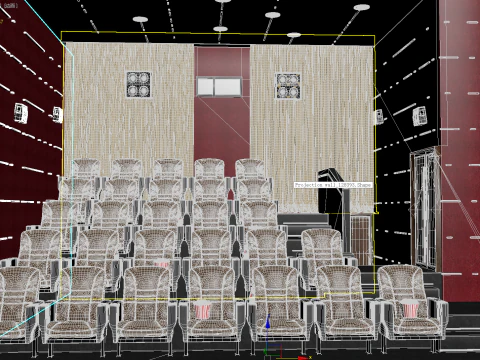 Movie Theater 3D Model