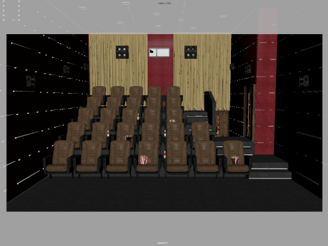Movie Theater Model 3D