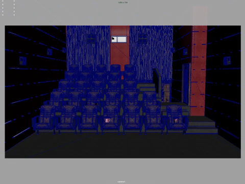 Movie Theater 3D Model