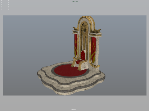 Throne 3D Модель