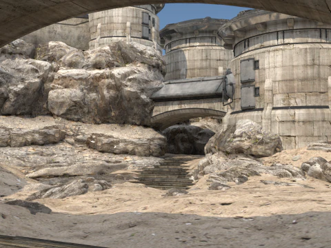 Zewnętrzna ściana science-fiction Model 3D