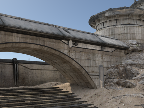 Sci-Fi Outer Wall Modèle 3D