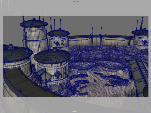 Sci-Fi Outer Wall Modèle 3D