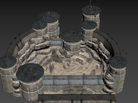 Sci-Fi Outer Wall Modèle 3D