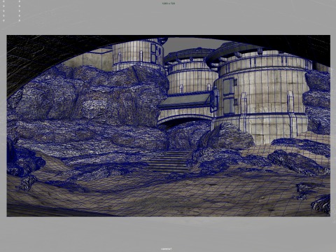 Sci-Fi Outer Wall Modèle 3D