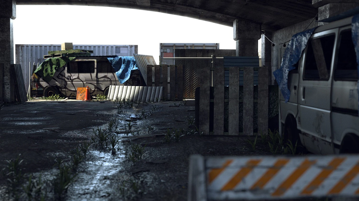 Under the Overpass 3D Model .c4d .max .obj .3ds .fbx .stl .blend 