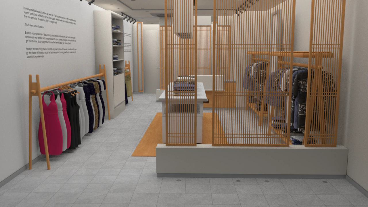 Clothing store shop 3D Model .c4d .max .obj .3ds .fbx .stl .blend 