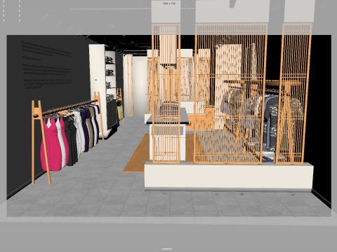 Clothing store shop 3D Model