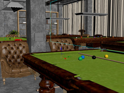 Billiard hall 3D Модель