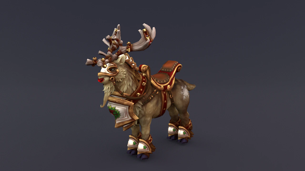 ReinDeer 3D Model .c4d .max .obj .3ds .fbx .stl .blend 