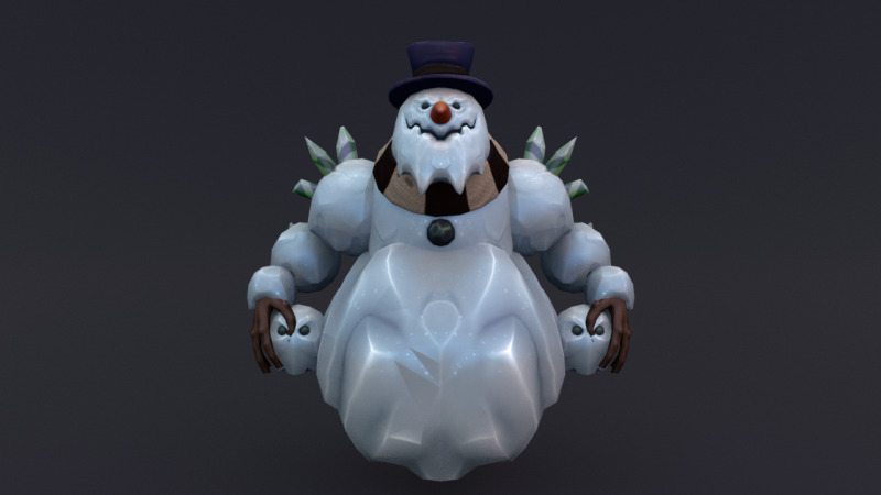 Snowman Monster 3D मॉडल .c4d .max .obj .3ds .fbx .stl .blend 