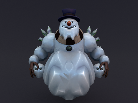 Snowman Monster 3D Модель