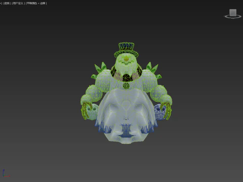 Snowman Monster 3D Model