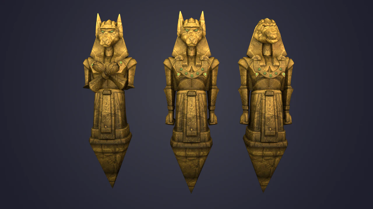 Anubis 3D Model .c4d .max .obj .3ds .fbx .stl .blend