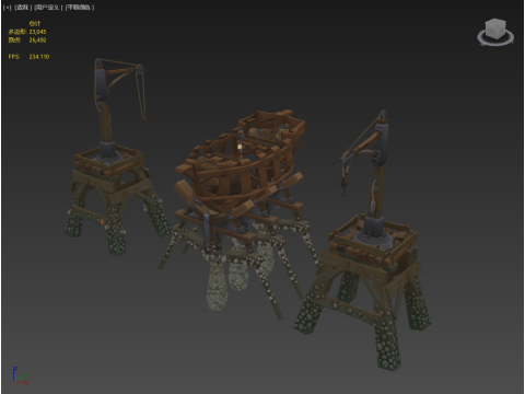 Game Boat - Building Pier 3D मॉडल