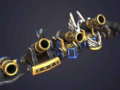 모르타르 3D 모델