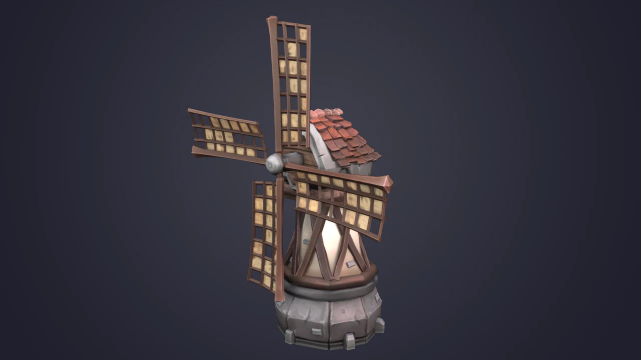 Molino Modelo 3D .c4d .max .obj .3ds .fbx .stl .blend 