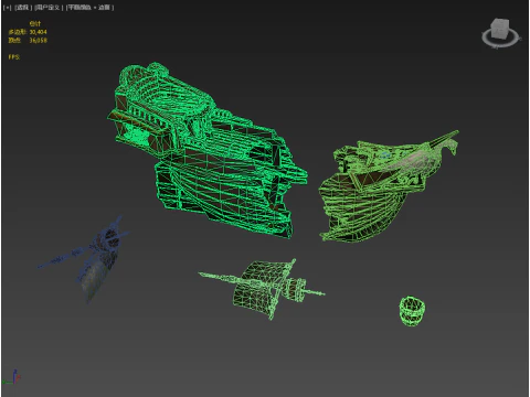 Half Ship Wreck 3D Model