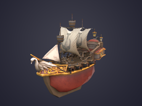 Sailboat 3D Model