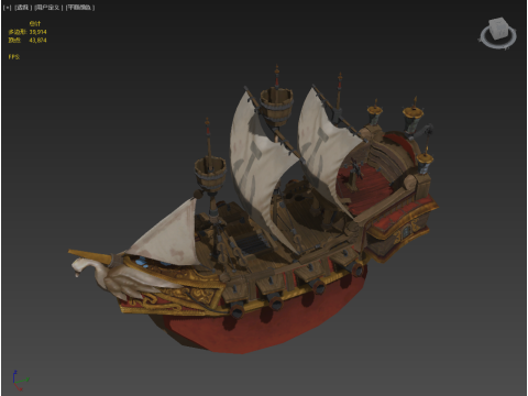 Sailboat 3Dモデル