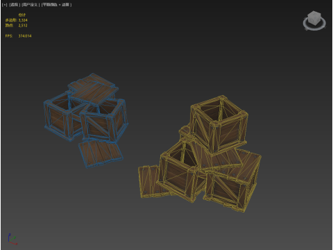 Wooden crate 3D Model
