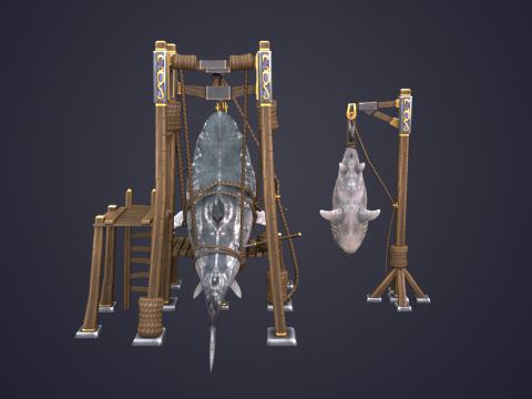 Capture Sharks Model 3D