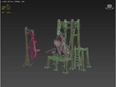 Capture Sharks Model 3D