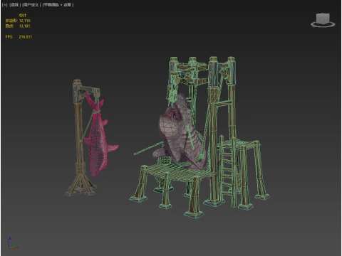 Capture Sharks 3D Model