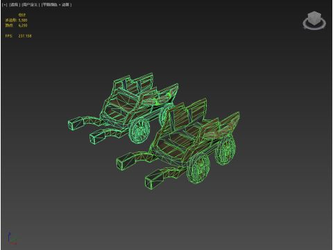 Medieval WheelBarrow 3D Model