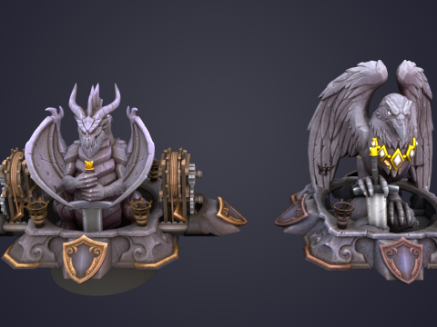 Evil Dragon 3D Model