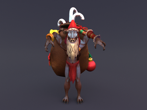 Santa Claus Evil Model 3D