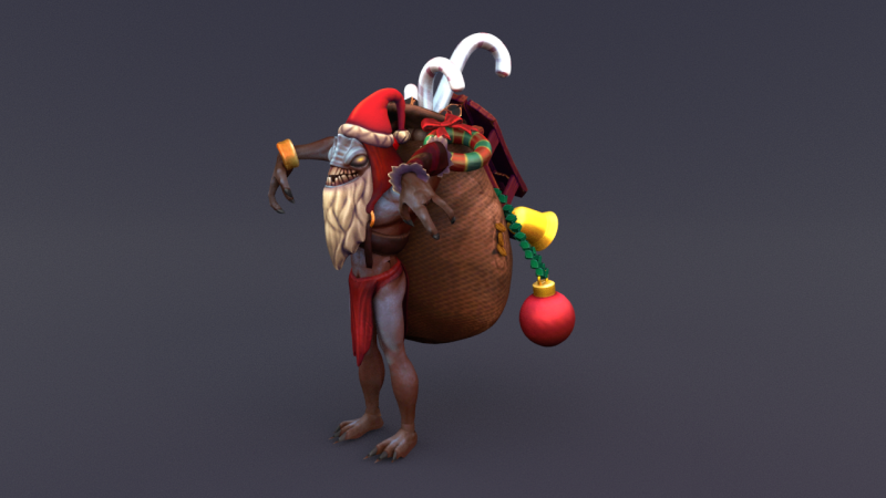 Santa Claus Evil Model 3D .c4d .max .obj .3ds .fbx .stl .blend
