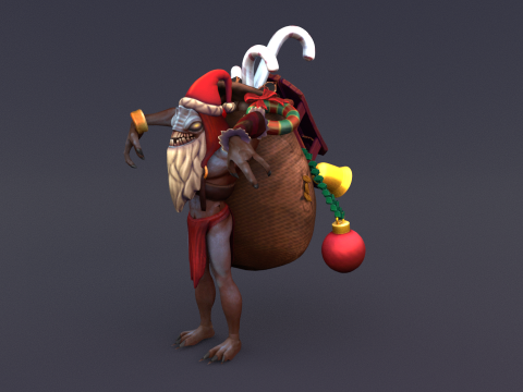 Santa Claus Evil 3D Model