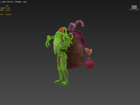 Santa Claus Evil Model 3D