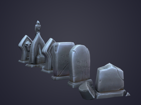 Tombstone 3D Model
