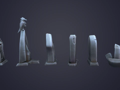 Tombstone 3D Model