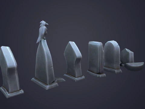 Tombstone 3D Model
