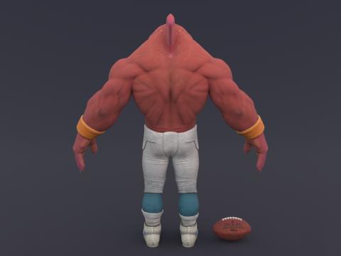 Sharkman Rigged 3D Модель