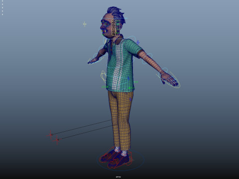 Cartoon Family Rigged 3D-Modell