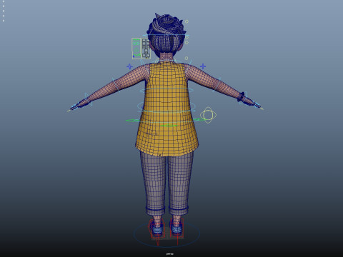 Cartoon Family Rigged 3D-Modell