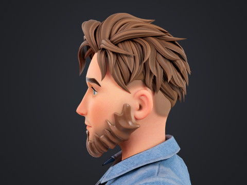 Cartoon Man 3D Модель