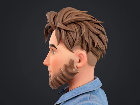 Cartoon Man 3D Model