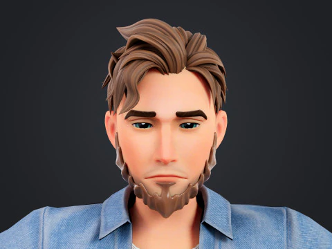 Cartoon Man 3D Model