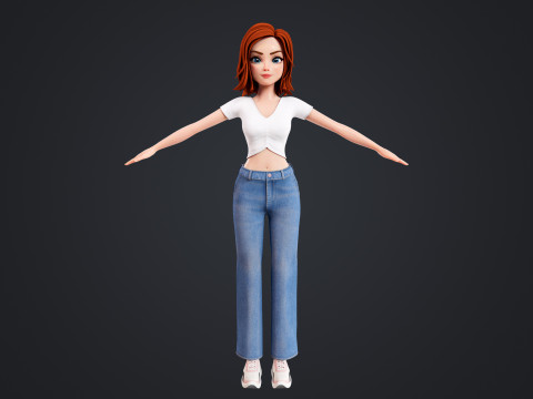 Cartoon Lover Modello 3D