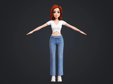 Cartoon Lover 3D Model