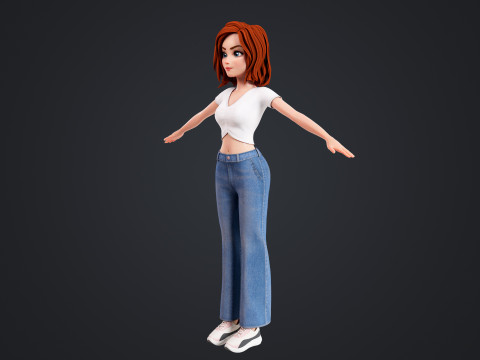 Cartoon Lover Modello 3D