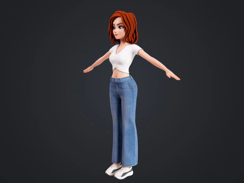 Cartoon Lover 3D Model