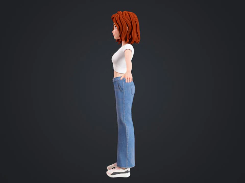 Cartoon Lover 3D Model