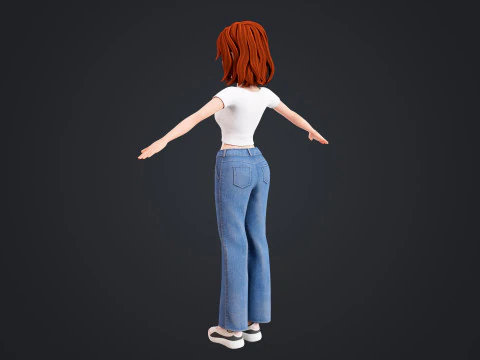Cartoon Lover 3D Model